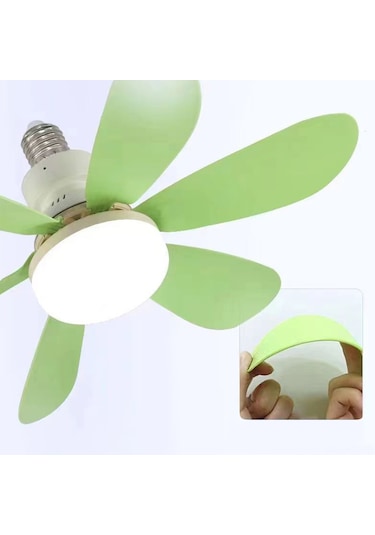 Gajeena Ev Odası Çocuk Odası Led Fan Lambası 40w Remsi Kontrol, Sürekli Işık Ayarı, Zamanlayıcı, 3 Renk Tonu Seçenekli