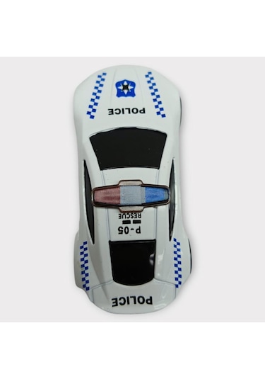Metal Mini Polis Arabası 8 Cm - Polis - 5