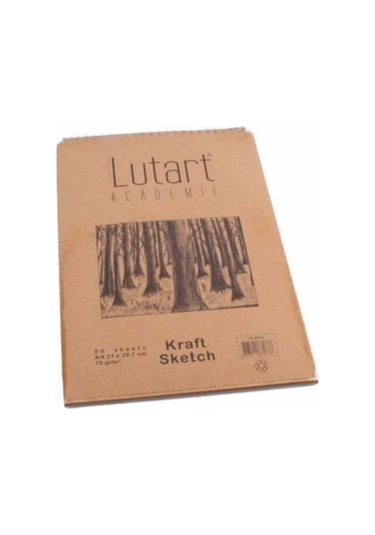 Kahverengi Kraft Çizim Bloğu 70gr 50 Yaprak La-ska6