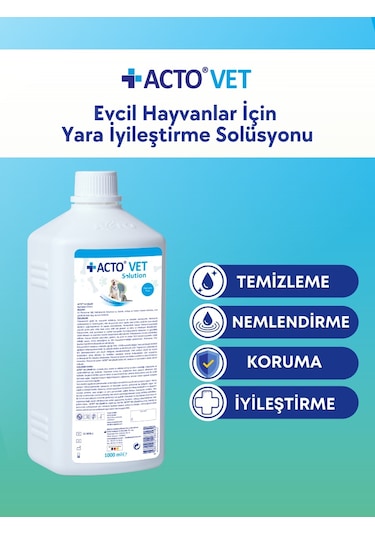 Acto Vet Solution Evcil Hayvanlar İçin Yara Solüsyonu 1 L