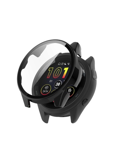 Garmin Forerunner 265 Akıllı Saat İçin Temperli Cam Ekran Koruyuculu Pc Saat Kılıfı