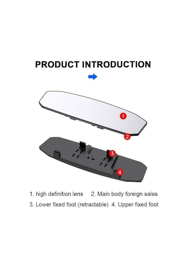 Seametal İç Araba Dikiz Aynası Evrensel Bebek Aynası Dikiz Aynaları Geniş Açı Büyük Görüş Güvenlik Oto Aksesuarları, Seçenekler: Small