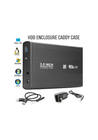 3.5 İnç Sata Usb 3.0 Harici Harddisk Hdd Kutusu