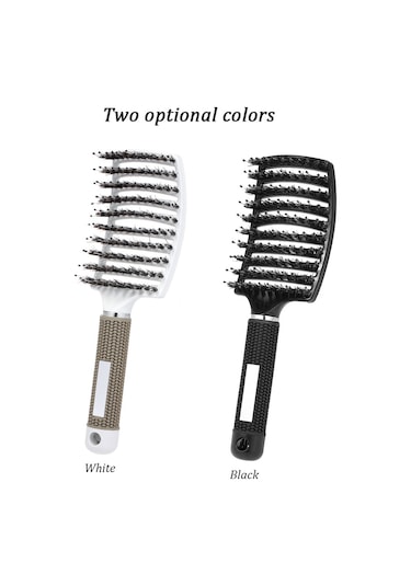 Yifomall Saç Masajı Yapan Nylon Fırça - Islak Ve Kıvırcık Saçlar İçin Rahat Tarama Aracı
