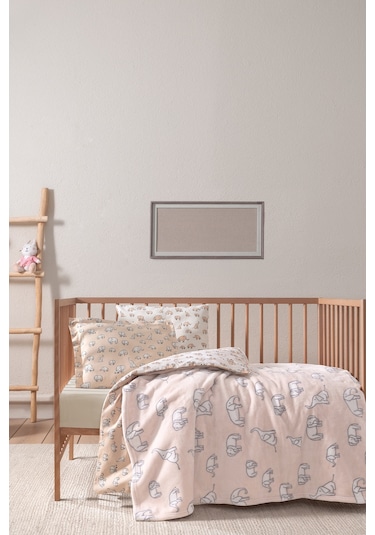 Yataş Mini Povey Wellsof Bebek Battaniyesi - Somon