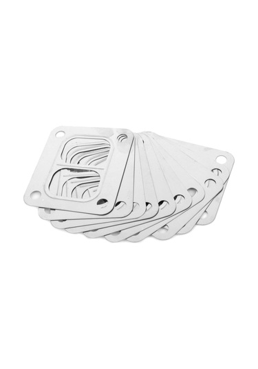 Wezone 10 Adet Inox T4 Turbo Gasket - Garrett T04b/t04e/gt35r/gt40r Uyumlu - Eşit Dağılımlı Sıcaklık Direnci Ve Sağlam Kapama