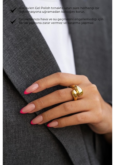 Alix Avien Neon Pembe Kalıcı Oje 66-yoğun Renk Veren Jel Oje 12 Ml-nail Uv Gel Polish 66