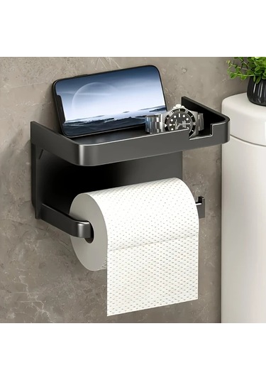 Oldfriend Duvar Tipi Çok Amaçlı Kağıt Havlu Ve Havlu Askılığı Siyah 1 Adet Pratik Montaj Diğer