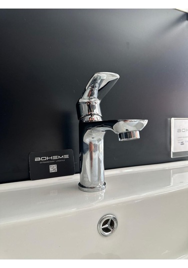Boheme Fleko Lavabo Bataryası Krom Renk Pirinç Döküm Krom