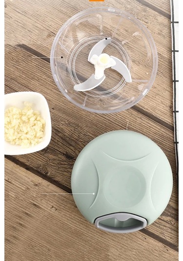 El Rondosu Çelik 5 Bıçaklı Büyük Boy Sebze Meyve Soğan Doğrayıcı 1000 Ml.