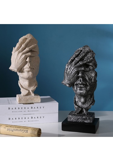 Yunboo Kuzey Avrupa Stili Retro Dekoratif Heykel, Ev Salonı/şarap Dolabı Vitrini Dekoru, Fotoğraf Jeketi - Ahşap Ve Reçine Malzeme İle Dayanıklı Tasarım Di