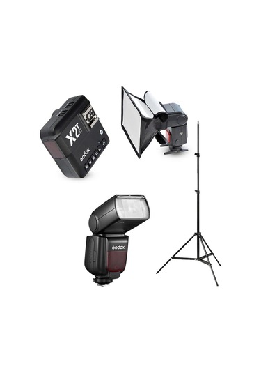 Godox Tt685ıı-c Canon Flaş Full Set - X2t-c - 20x30 Softbox