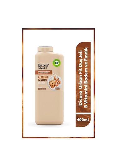 Dicora Urban Fit Badem Fındık + Narenciye Kayısı Duş Jeli 2 x 400 ML