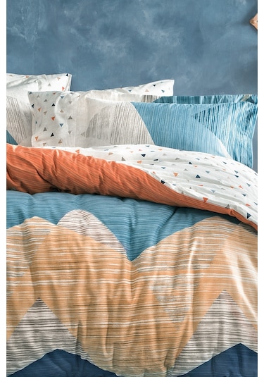 Yataş Bedding Aden Ranforce Tek Kişilik Nevresim Seti - Lacivert