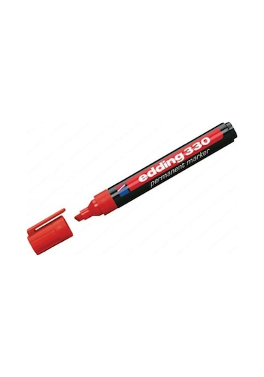 Edding Permanent Kalem 330 1.5 Mm Kırmızı Kesik Uçlu
