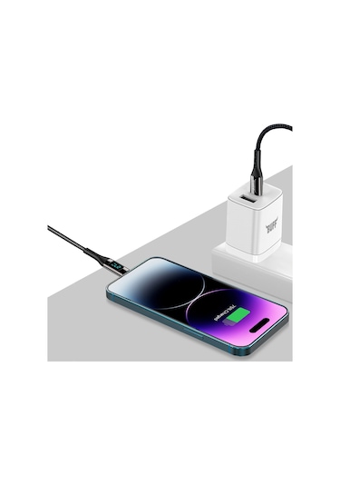 Buff Bl73 27w Type-c To Lightning 1.2m 3a Pd Dijital Ekranlı Da
