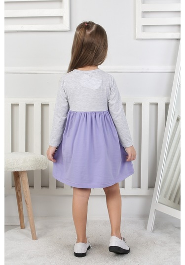 Kız Çocuk Elbise Cute Girl Lila