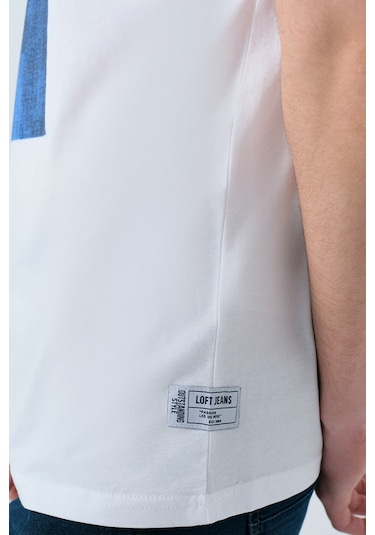 Loft Erkek Tişört Lf2038580 Beyaz
