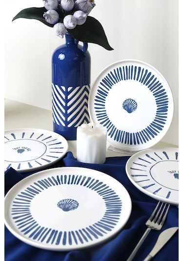 Keramika Ocean Muse Nordıc Pasta Tabağı 22 Cm 4 Adet 22953-54 Çok Renkli