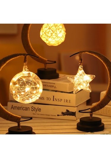 Kosona Mor Yıldız Şekilli Usb Led Küçük Gece Lambası - Demir Sac Ve İp Tutuculu, Uzaktan Kumandalı, Enerji Tasarruflu, Odalar İçin Dekoratif Hediyelik Alet Diğer