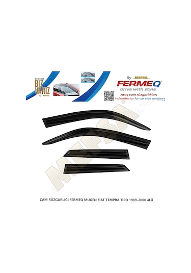Cam Rüzgarlığı Fermeq Mugen Fiat Tempra Tipo 1989-2000 4lü