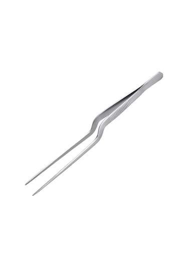 Çelik 20 Cm Çok Amaçlı Profesyonel Şef Cımbızı Maşası Cin773 Çelik Gümüş