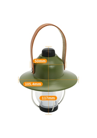 Kamp Çadırı Işık Taşınabilir Led Kamp Fener Su Geçirmez Yeşil Yeşil