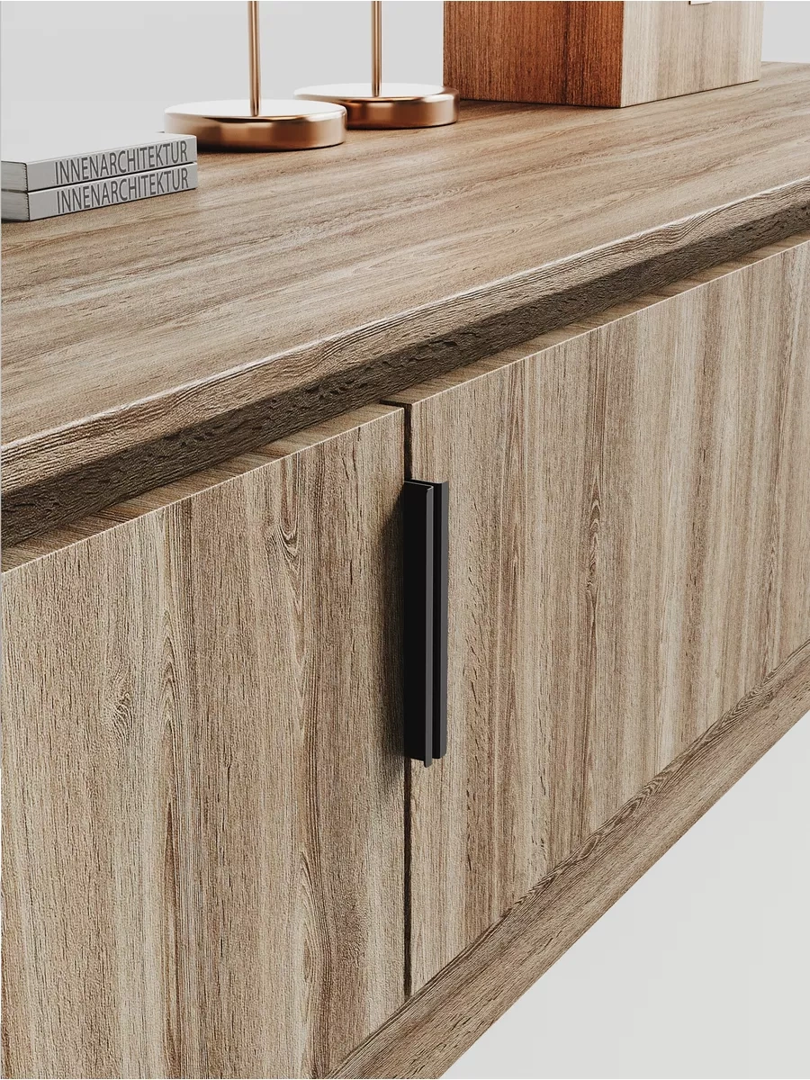 Dayorder Mobilya İçin Gizli Metal Kollar, 8 Adet 179144850 Siyah