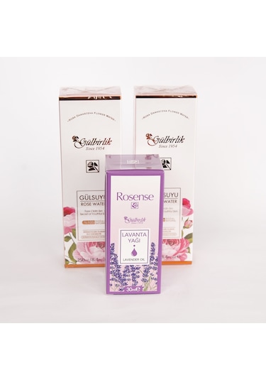 Gülbirlik Doğal Gülsuyu 2 x 250 ML + Rosense Lavanta Yağı 30 ML