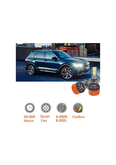 Hb3 H9005 Led Xenon Zenon Far, 48 Watt 12 Volt 8000l 6000k