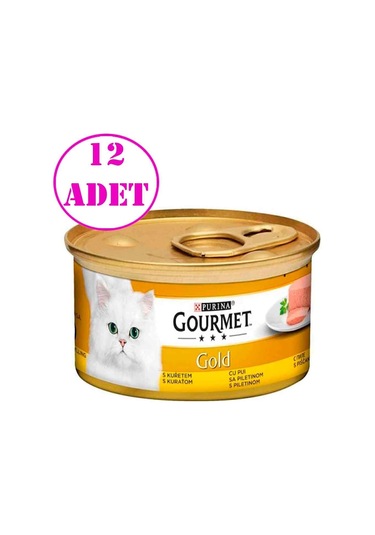 Gourmet Gold Kıyılmış Tavuklu Kedi Konservesi 85 Gr 12 Ad
