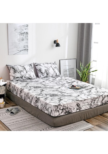 Kahverengi Çepeçevre Elastik Lastik Bantlı Çarşaf Yatak Örtüsü Kaymaz Toz Geçirmez Levha Merm Bağlantı Parçası Ç. K. Alez 56961750 Kahverengi