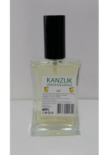 Kanzuk 80 Derece Limon Kolonyası Cam Sprey 100 ML