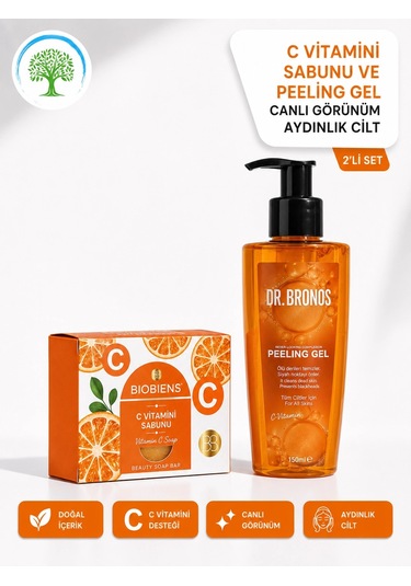 Dr.bronos C Vitamin Peeling Jel 150 Ml & Biobiens C Vitamini Sabun