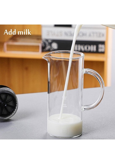 Beyaz Manuel Süt Köpürtücü Cam Süt Köpürtücü Cezve Cam Örgü Fransız Basın Kahve Makinesi Köpürtücü Sürahi Karıştırıcı Krema Mutfak Gereçleri Beyaz