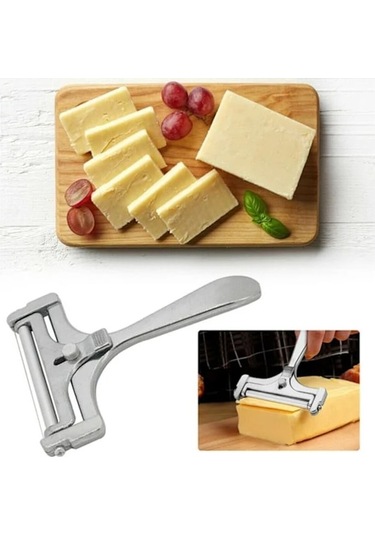 Silindir Ve Kesme Telli Peynir Dilimleyici, Değişken Dilim Kalınlığı, Paslanmaz Çelik/alüminyum, Eski Tasarım, Döner Dilimleyici, Gümüş Diğer
