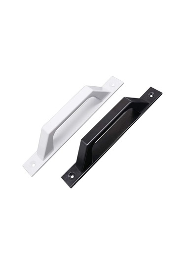 Siyah 200 Mm Ahşap Kapı İçin 2'li Paket D Şeklinde Kapı Kolları