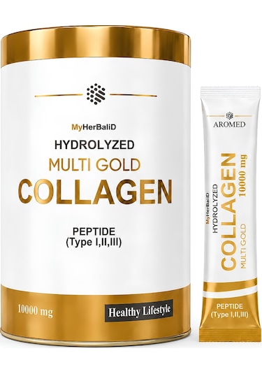 Aromel Type I II III 10000 MG Multi Gold Hidrolize Kolajen 30 Şase 300 G