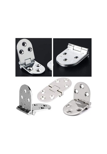 Ebitda Suntek 4 Adet Paslanmaz Metal Menteşeler, 180 Derece Menteşeler