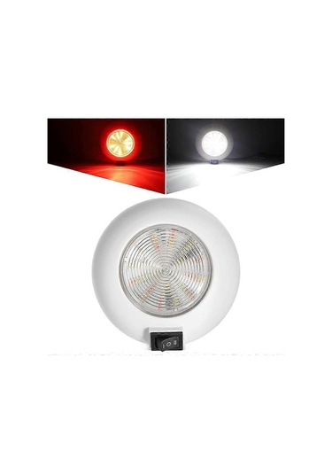 1 Adet 4 İnç Yuvarlak Led Yardımcı Kubbe Işığı Ev Kamyon Karavan Römork Tekne Uçak İç Aydınlatma Yüksek Güçlü Led Gömme Aydınlatma Çok Renkli