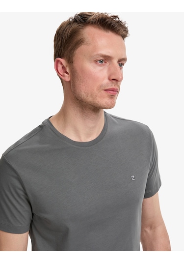 Pierre Cardin Erkek Antrasit Tişört Basic 50325307-vr006