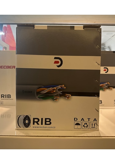 Reçber Cat 6 Halogen Free U/utp Sl400 23 Awg 305 Metre Mavi