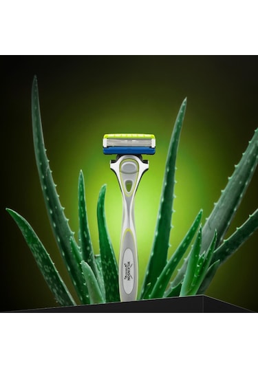 Wilkinson Sword Hydro 5 Sensitive Aloe Veralı Tıraş Bıçağı Sapı + 4 Yedek Kartuş