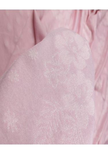 Pembe Renkte Çiçekli Havlu Kumaş En: 165cm-11493