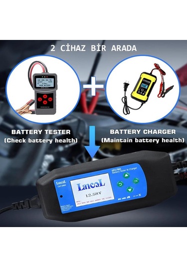 Lancol Akü Test Ve Sarj Cihazi 12v/8a Cat-280