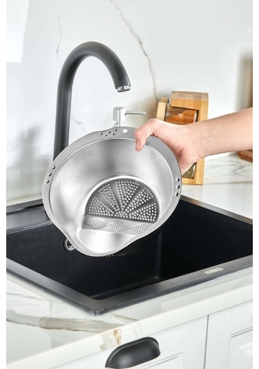 Periboia Paslanmaz Çelik Pirinç Süzgeci Karışık Renkli