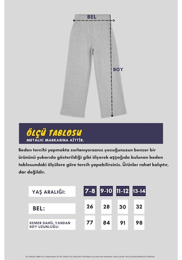 Beli Lastikli Bej Kız Çocuk Eşofman Altı - Rahat Geniş Paça Kalın Kumaş 7-8-9-10-11-12-13-14 Yaş Bej Beli Lastikli Bej Kız Çocuk Eşofman Altı - Rahat Geniş Paça Kalın Kumaş 7-8-9-10-11-12-13-14 Yaş Bej