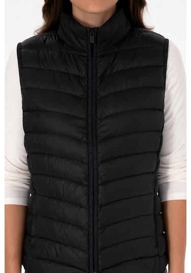 U.s. Polo Assn. Kadın Siyah Yelek Dokuma 50308083-vr046 Siyah