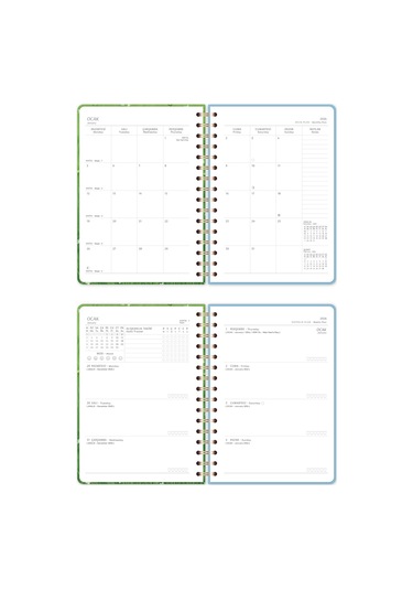 2026 A5 Spiralli Haftalık Ajanda 12 Aylık - Kedi Kedi