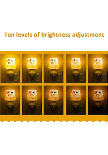 Sones Fişli Bardak Şeklinde Gece Lambası Kız Yatak Odası Başucu Loş Lamba, Uzaktan Kumandalı, Cn Fiş, Stil: Kalp Sarı Çok Renkli